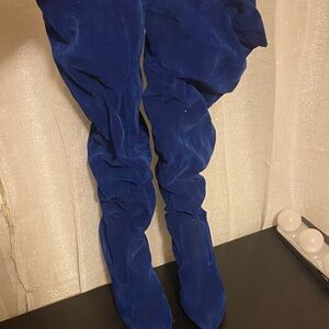 Blue Over-the-Knee Boots